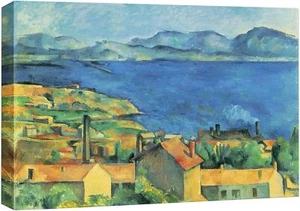Wall26 - Bahía de Marsella Vista desde L'Estaque por Paul Cezanne Impresión Reproducción - Imagen 1 de 6