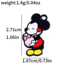 50 Piezas Dibujos Animados Minnie Charm Pulsera Collar Colgantes Hágalo Usted Mismo Fabricación de Joyas - Imagen 1 de 2