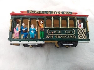3D SAN FRANCISCO CABLE CAR TROLLEY FRIDGE MAGNET SOUVENIR POWELL & HYDE STATION - Picture 1 of 13