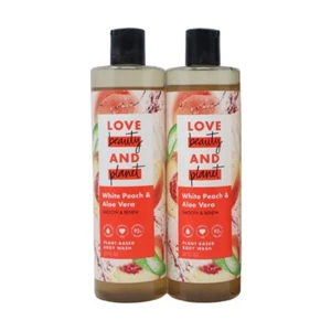 Love Beauty & Planet, Smooth & Renew Body Wash, Peach & Aloe Vera, 20oz (2-Pack) - Picture 1 of 4