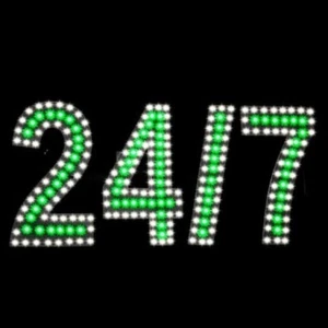 LED BIS 24/7 SIGN (9″X20″) for Stores Retail Shops Window - Picture 1 of 1