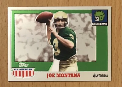 2005 TOPPS ALL-AMERICAN CHROME #191/555 JOE MONTANA NOTRE DAME IRISH 49ERS HOF - Image 1 of 2