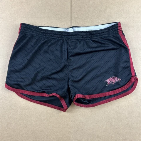 Arkansas Razorbacks Hotty Hot Shorts Womens Medium Black Red Ladies Hogs SKU2771 Cover