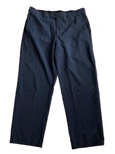 Pantalones de vestir Croft & Barrow True Comfort 36x29 azul marino calce clásico cintura flexible para hombre - Imagen 1 de 8