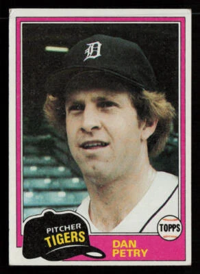 Dan Petry 1981 Topps #59 Detroit Tigers Baseball Card - Image 1 of 2