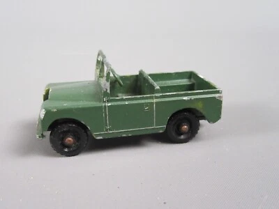 B499 Vintage 1959 Matchbox 12B UK Land Rover 109 Kaki Lesney Moko 1:68 - Immagine 1 di 4