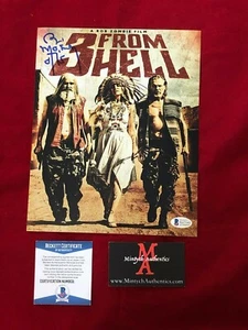 BILL MOSELEY SIGNED 8X10 PHOTO! 3 FROM HELL! BECKETT COA! OTIS! HORROR! ZOMBIE! - Picture 1 of 6