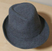 Simplicity Structured Gangster Trilby Fedora Hat Gray sealed in plastic