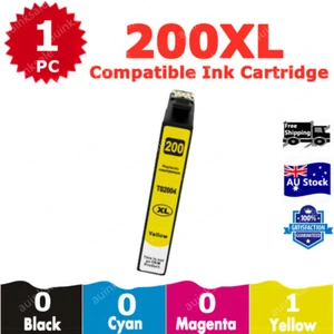 1x Compatible Ink Cartridge 200XL 200 XL Yellow For Epson XP200 XP300 XP400 - Picture 1 of 2