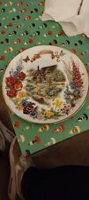 RECO ENGLISH COUNTRY GARDEN COLLECTORS PLATE,NO CRACKS OR CHIPS