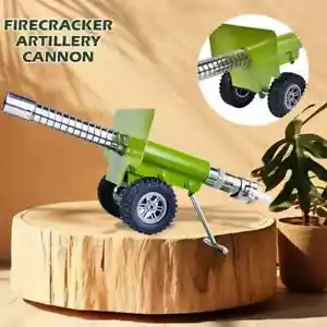 Stainless Steel Alloy Mini Cannon Model Firecracker Artillery Cannon with wheels - Picture 1 of 14