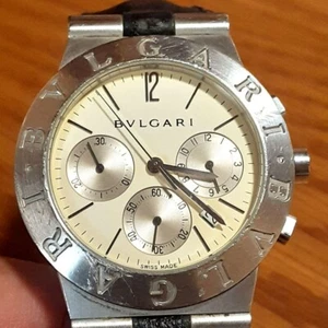 Reloj Pulsera BVLGARI DIAGONO Deportivo Cronógrafo CH35S Hombre Cuarzo De Japón Usado - Imagen 1 de 8