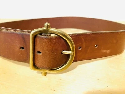 Cinturón Ralph Lauren Curtido Vegetal Italiano Talla S Hecho en Italia Foto 1 de 4