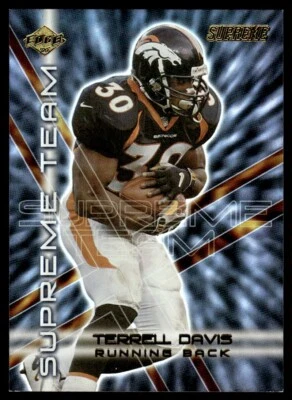 2000 Collector's Edge Supreme Team Terrell Davis b Denver Broncos #ST13 - Image 1 of 2