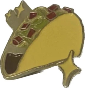 Taco lapel hat pin gold tone 1” New - Picture 1 of 6