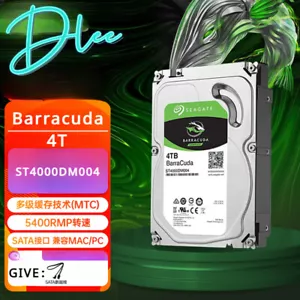 Seagate ST4000DM004 Barracuda 4TB SATAlll 256MB Cache 3.5" Internal Hard Drive - Picture 1 of 4