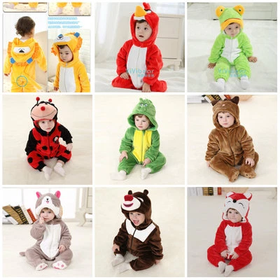 Deluxe Toddler Fancy Dress Party Jumpsuit Jungle Animal Costumes Size3-24months