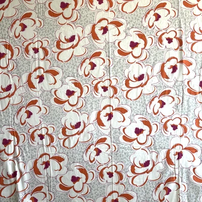 "Tela Eileen Kathryn Boyd Duralee 50x56"" Pop Flower estampado floral algodón" Foto 1 de 4