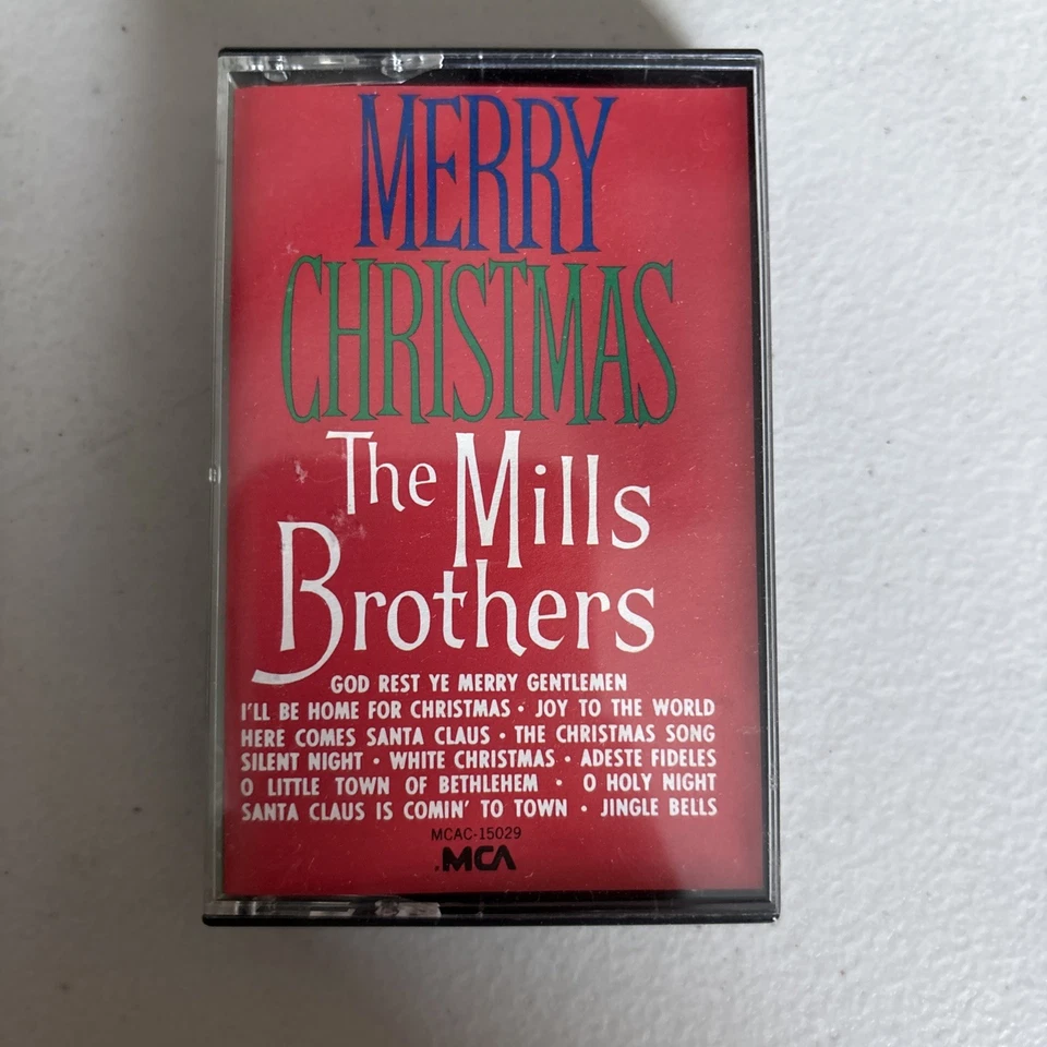 THE MILLS BROTHERS - MERRY CHRISTMAS (Cassette, 1987, MCA) MCAC-15029 Foto 1 de 2