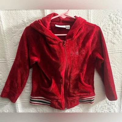 Chaqueta con capucha roja Sonoma para niñas pequeñas talla 4 Foto 1 de 4