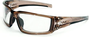 Safety Products by Hypershock Safety Glasses, Brown Frame with Clear Lens & Uvex - Picture 1 of 11