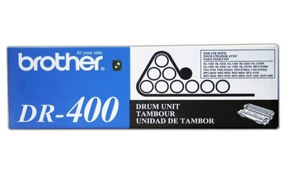 Unidad de cartucho de tambor Brother DR-400 negro OEM genuino nuevo/sellado de fábrica Foto 1 de 2