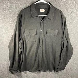 Faherty Legend Pullover Shirt Herren XXL 2XL schwarz Button Down meliert schwarz Twill - Bild 1 von 19