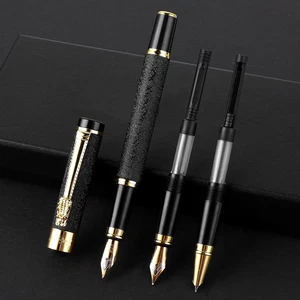 ® Metal Fountain Pen with 3 Different Nibs Set, Luxury Fountain Pen Includes Med - Picture 1 of 12