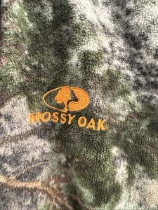 Mossy Oak  Men’s Camo Full Zip Fleece Size 2xl 2 zipper pockets Good Condition - Picture 1 of 13