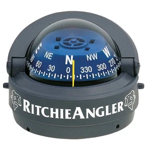 Ritchie RA-93 RitchieAngler Compass Surface Mount Gray Boat Sailboat Marine - Picture 1 of 8
