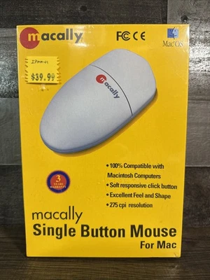 macally / Single Button Mouse / For Mac / New & Sealed - Image 1 of 4