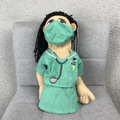 Muñeca marioneta de mano Melissa & Doug Doctor 24" juguete médico marioneta con máscara Foto 1 de 4