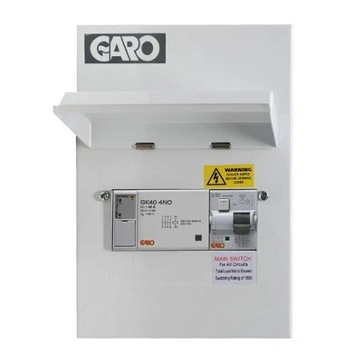 Garo G6EV40PME 40A EV Consumer Unit Type A RCBO and PME Fault Detection. RRP£139 - Image 1 of 4