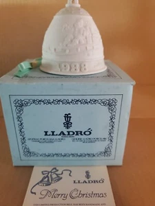 1988 LLADRO Porcelain Christmas Bell - Picture 1 of 6