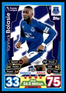 Match Attax 17-18 EXTRA Yannick Bolasie Everton Squad Updates No. U21 - Picture 1 of 2