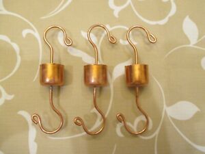 3PK NECTAR PROTECTOR ANT MOATS For HUMMINGBIRD FEEDERS, SOLID COPPER Made in USA
