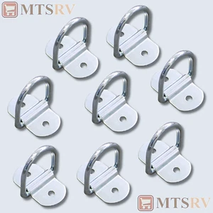 Brophy SR10 1,000 lb. Zinc Tie-Down - 8-PACK - Surface Mount Bolt-On Rope D-Ring - Imagen 1 de 1