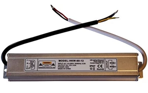 60 vatios 12V transformador transformador fuente de alimentación LED halógeno IP 67 5,0 amperios - Imagen 1 de 1