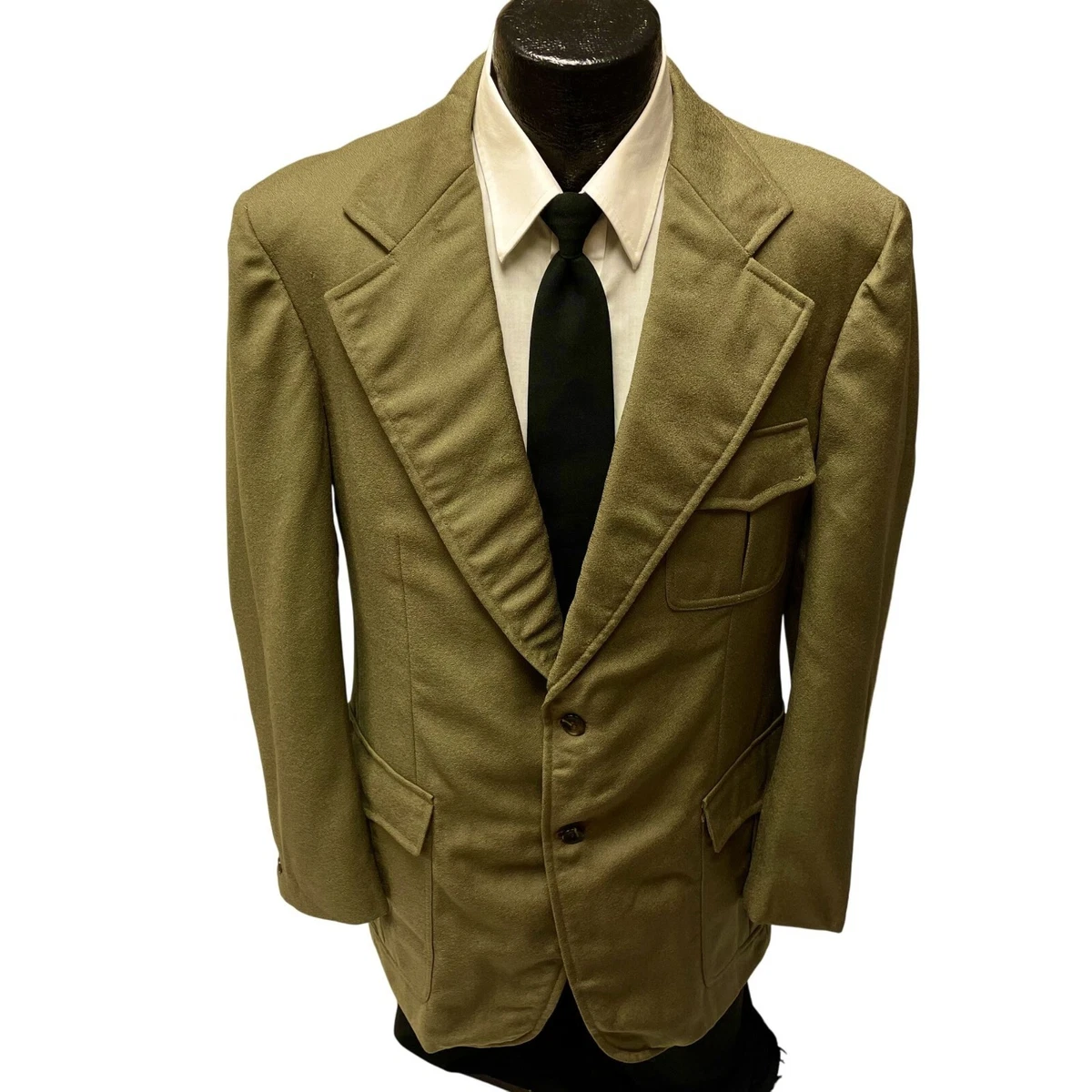 ジャケット・アウター Vintage long tailored jacket Business Long Tailored Vintage Suit Jackets & Blazers for Men for