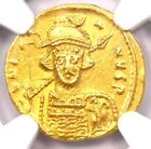 Constantine Iv Av Solidus Gold Byzantine Coin 668-685 Ad - Certified Ngc Au