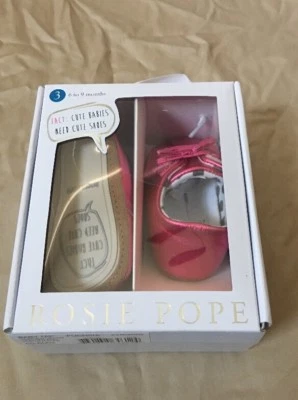 Zapatos informales Rosie Pope Baby Tap infantil de cuero metálico 6-9 meses (D) 401 Foto 1 de 4