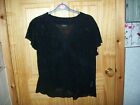 *** LOOK*** FOSBY BLACK DETAILED BLOUSE SIZE  24***