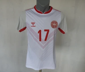Denmark 2019 Womens Away Jersey #17 Madsen Hummel White Shirt Size M Football - Picture 1 of 8