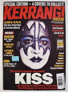 KERRANG! MAGAZINE KISS Cover #3 Ace Frehley March 1999 Very Nice! - Picture 1 of 6