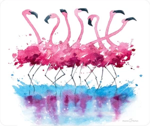 Watercolor Flamingos Mouse Pad - Picture 1 of 1