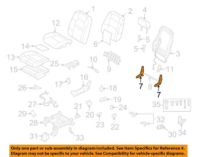 Ajuste trasero asiento trasero Ford OEM 07-10 Explorer Sport Trac 6H6Z54648BA Foto 1 de 2