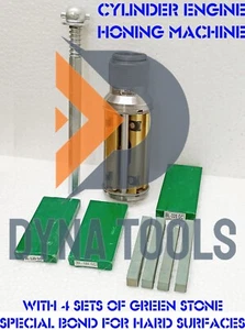 ZYLINDER MOTOR HONE KIT + 4x SET GRÜNE HONSTEINE alle Größen verfügbar - Picture 1 of 11