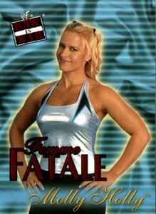 2001 Fleer WWF WWE Raw Is War Wrestling Card Insert Femme Fatale #12 Molly Holly - Picture 1 of 2