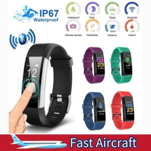 Sport Fitness .Tracker Montre Connectée Fréquence Cardiaque Plaisir Sang Moniteur d'Activité - Photo 1 sur 14