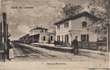 CORMONS - STAZIONE CON LOCOMOTIVA - 19-09-1917
